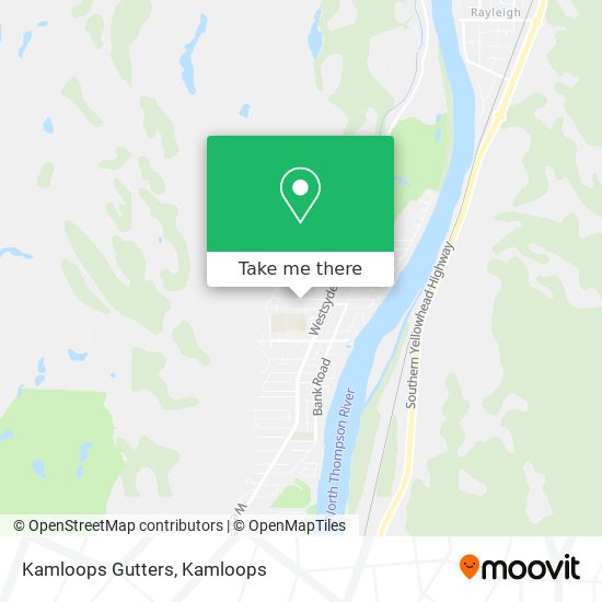 Kamloops Gutters map