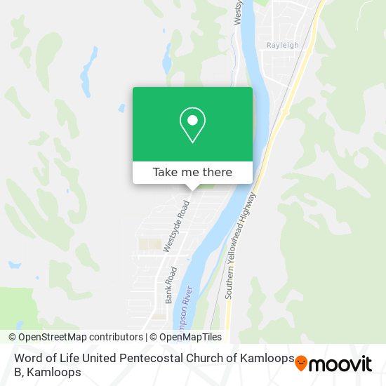 Word of Life United Pentecostal Church of Kamloops B map