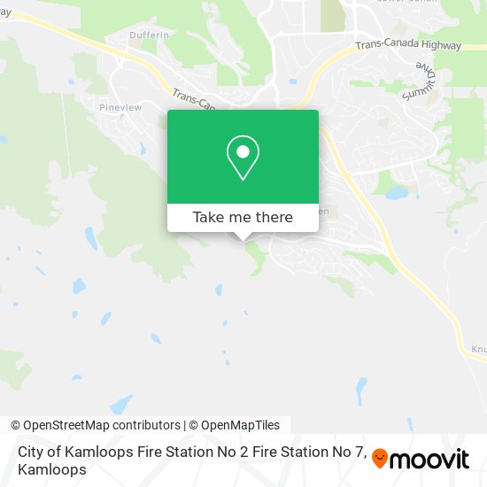 City of Kamloops Fire Station No 2 Fire Station No 7 map