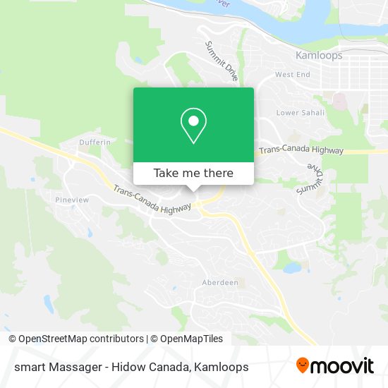 smart Massager - Hidow Canada map