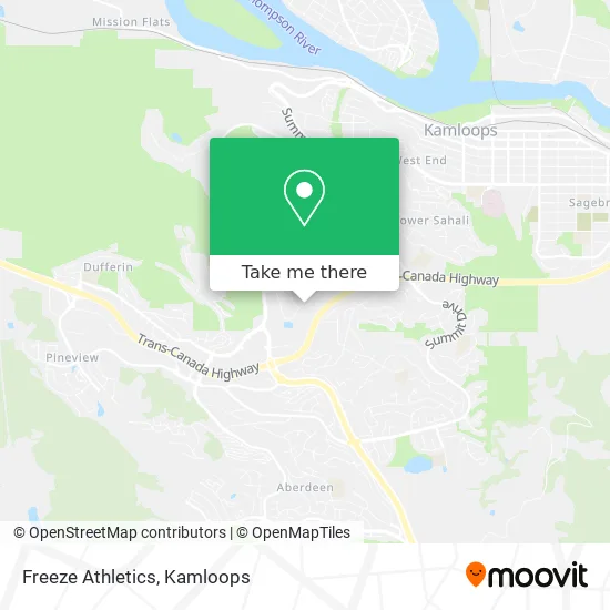 Freeze Athletics map