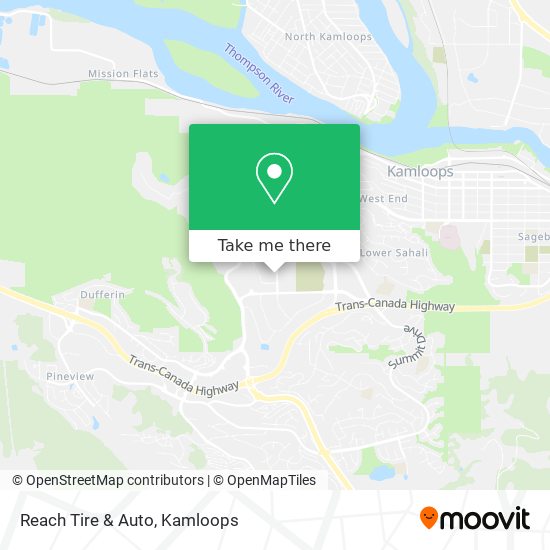 Reach Tire & Auto map