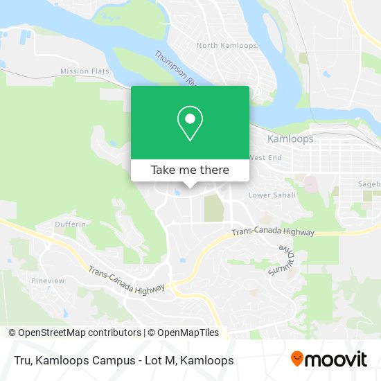 Tru, Kamloops Campus - Lot M map
