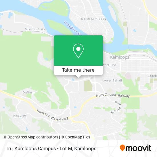 Tru, Kamloops Campus - Lot M map