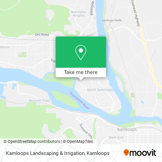 Kamloops Landscaping & Irrigation map