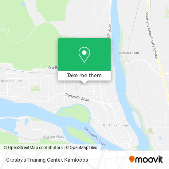 Crosby's Training Center map