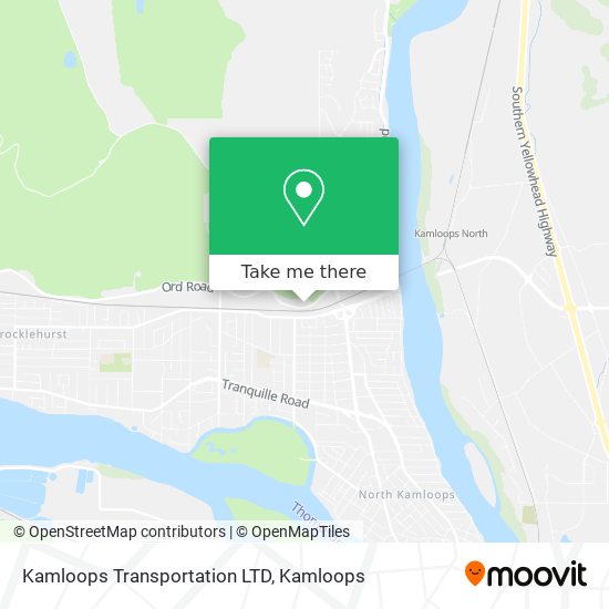 Kamloops Transportation LTD map