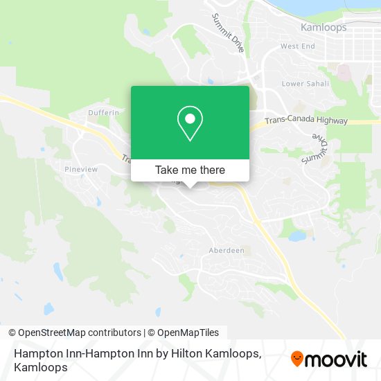 Hampton Inn-Hampton Inn by Hilton Kamloops map