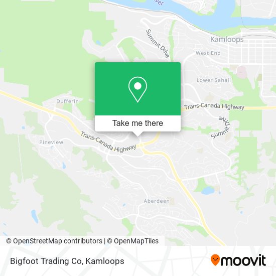 Bigfoot Trading Co map