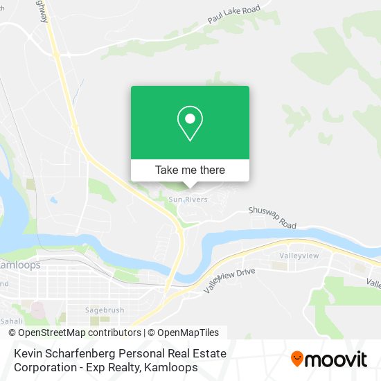 Kevin Scharfenberg Personal Real Estate Corporation - Exp Realty map