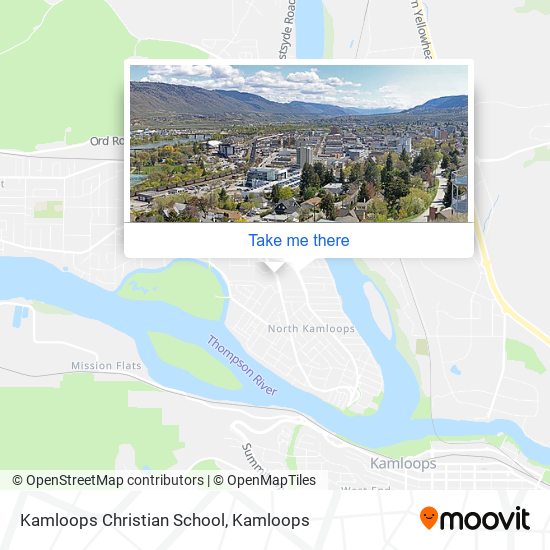 Kamloops Christian School map
