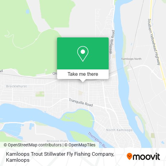 Kamloops Trout Stillwater Fly Fishing Company map