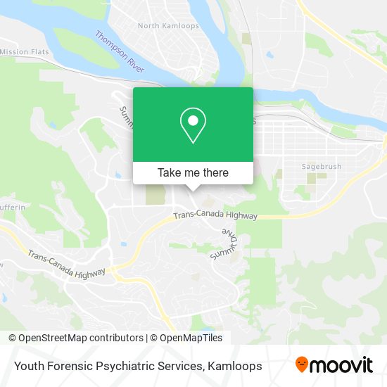 Youth Forensic Psychiatric Services map