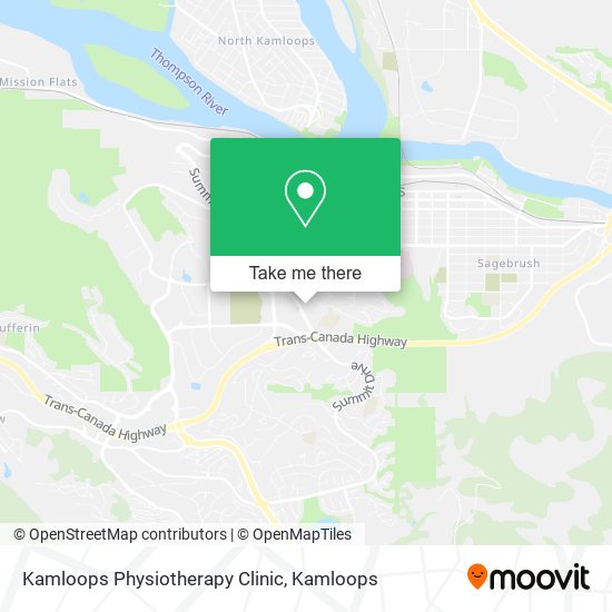 Kamloops Physiotherapy Clinic map