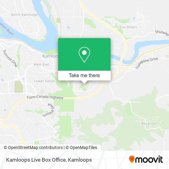Kamloops Live Box Office map