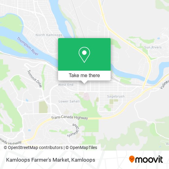 Kamloops Farmer's Market map