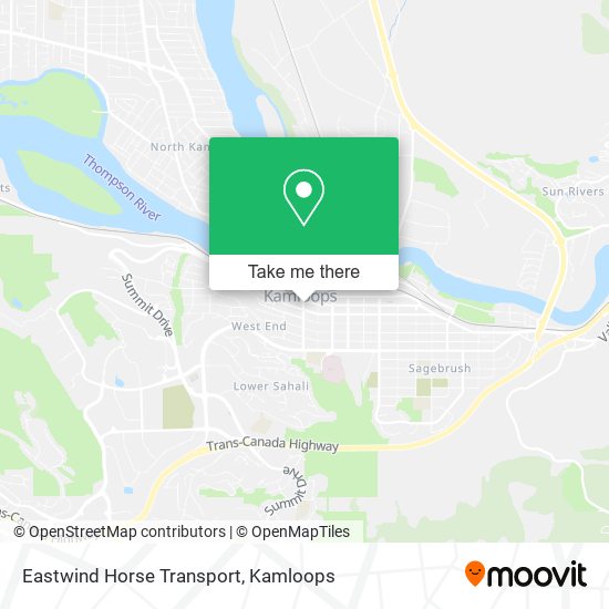 Eastwind Horse Transport map