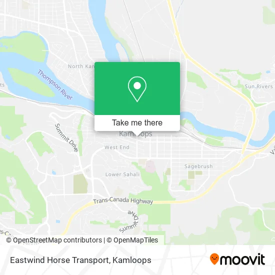 Eastwind Horse Transport map