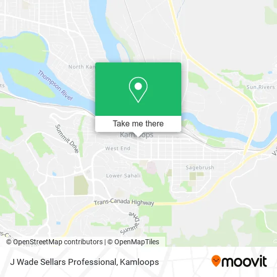 J Wade Sellars Professional map