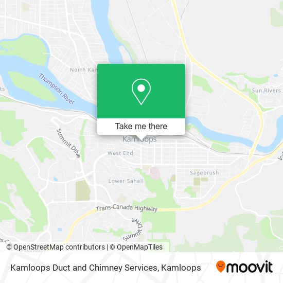 Kamloops Duct and Chimney Services map