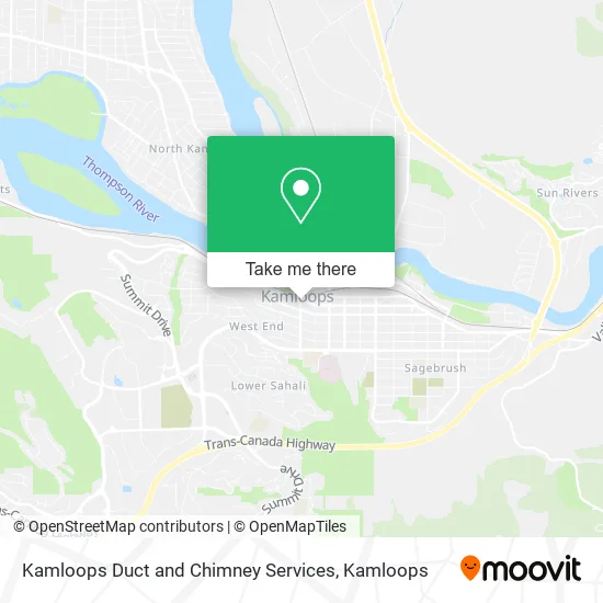 Kamloops Duct and Chimney Services map