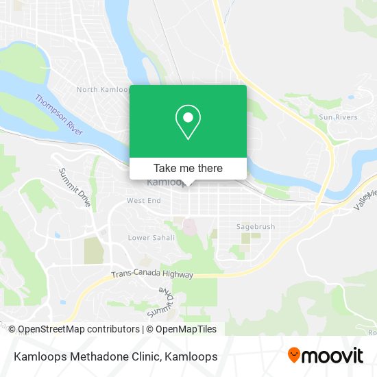 Kamloops Methadone Clinic map