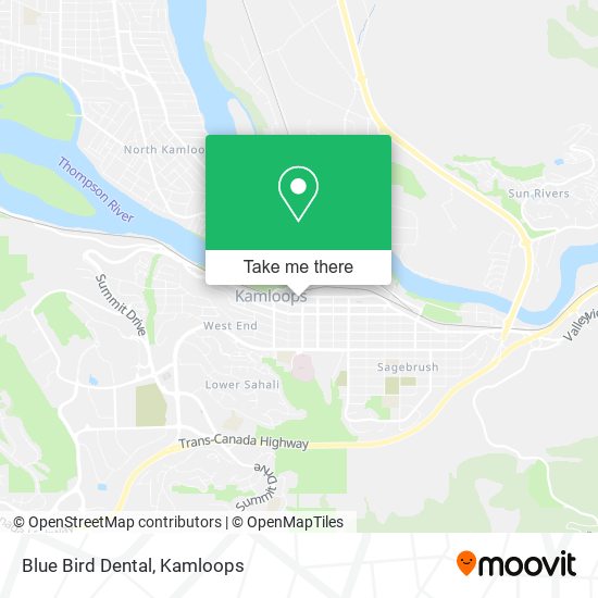 Blue Bird Dental map