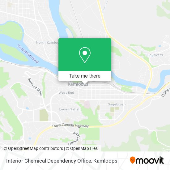 Interior Chemical Dependency Office map