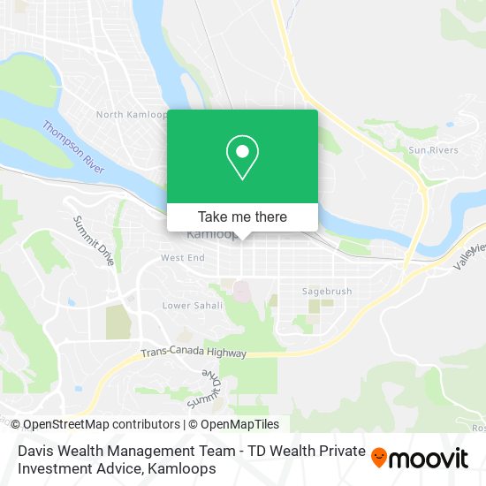 Davis Wealth Management Team - TD Wealth Private Investment Advice map