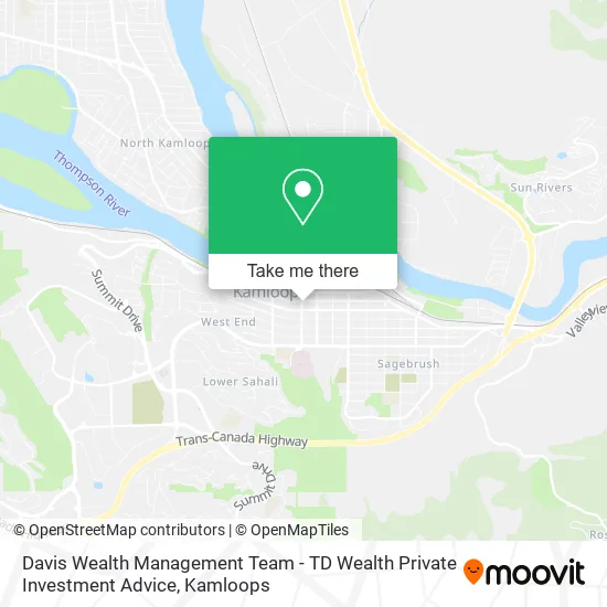 Davis Wealth Management Team - TD Wealth Private Investment Advice map