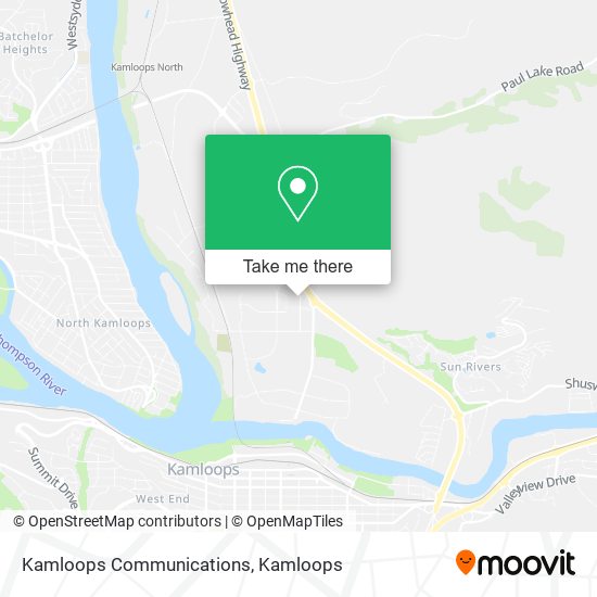 Kamloops Communications map