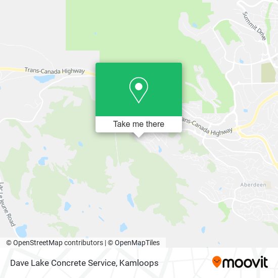Dave Lake Concrete Service map