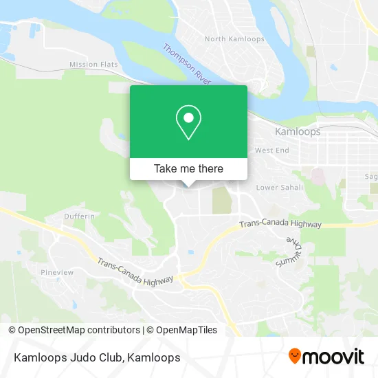 Kamloops Judo Club map