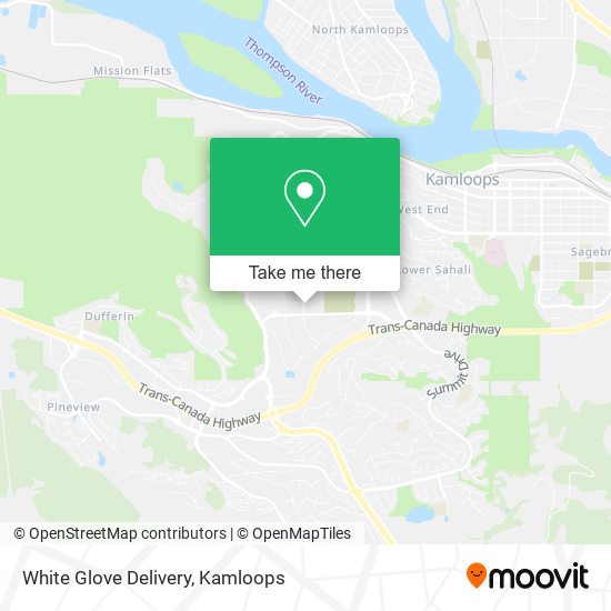 White Glove Delivery map
