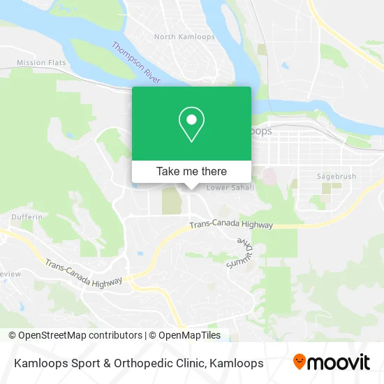 Kamloops Sport & Orthopedic Clinic map