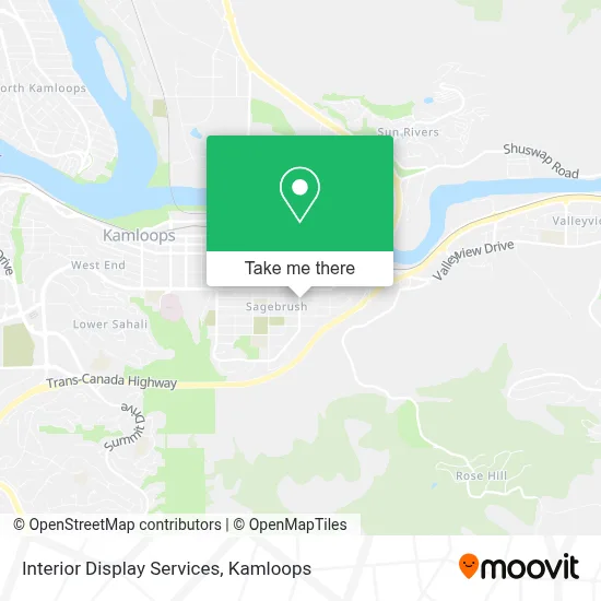 Interior Display Services map