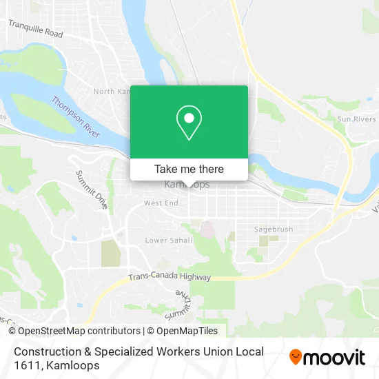 Construction & Specialized Workers Union Local 1611 map