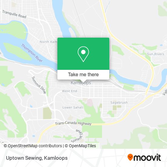 Uptown Sewing map