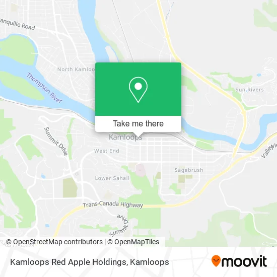 Kamloops Red Apple Holdings map