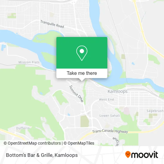 Bottom's Bar & Grille map