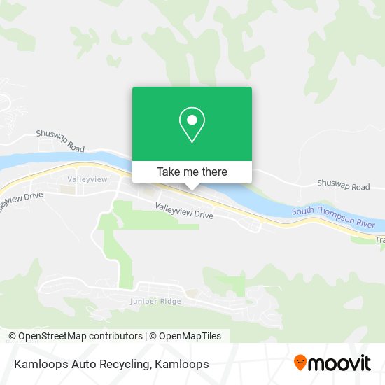 Kamloops Auto Recycling map