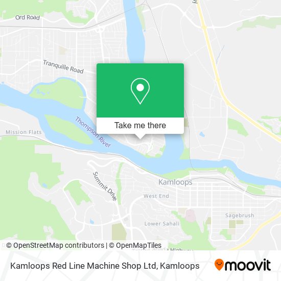 Kamloops Red Line Machine Shop Ltd map