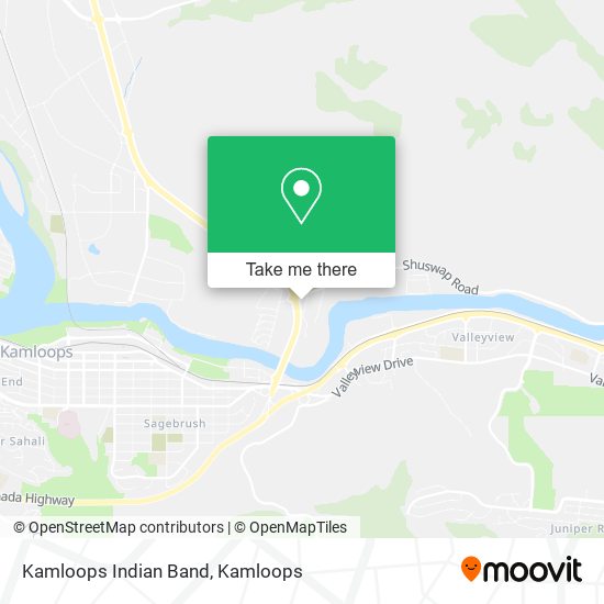 Kamloops Indian Band map