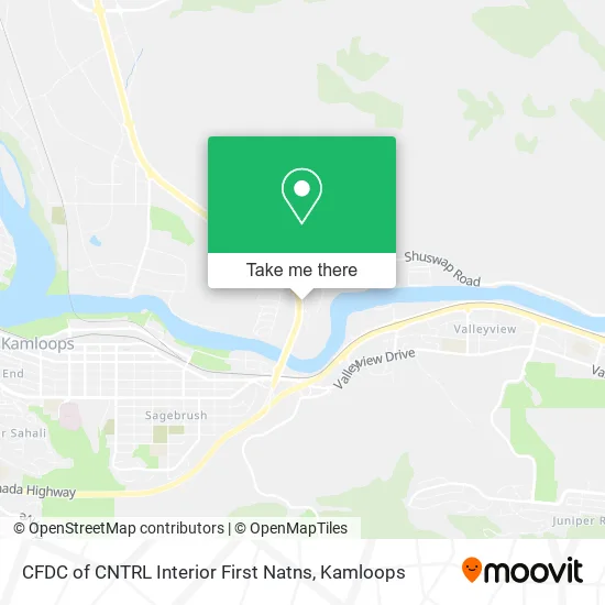 CFDC of CNTRL Interior First Natns map