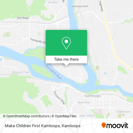 Make Children First Kamloops map
