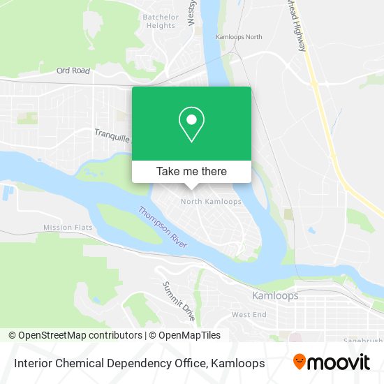 Interior Chemical Dependency Office map