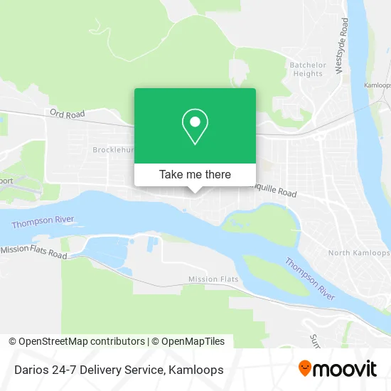 Darios 24-7 Delivery Service map