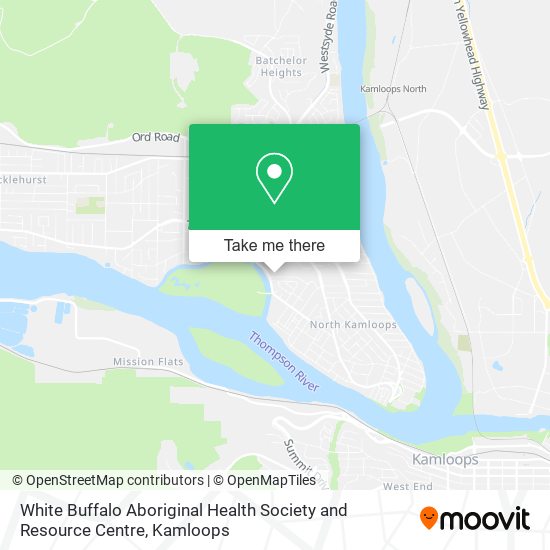 White Buffalo Aboriginal Health Society and Resource Centre map