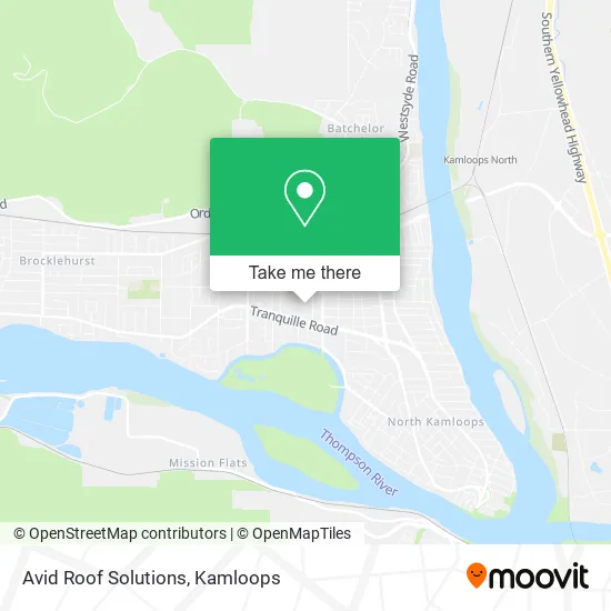 Avid Roof Solutions map