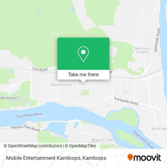 Mobile Entertainment Kamloops map